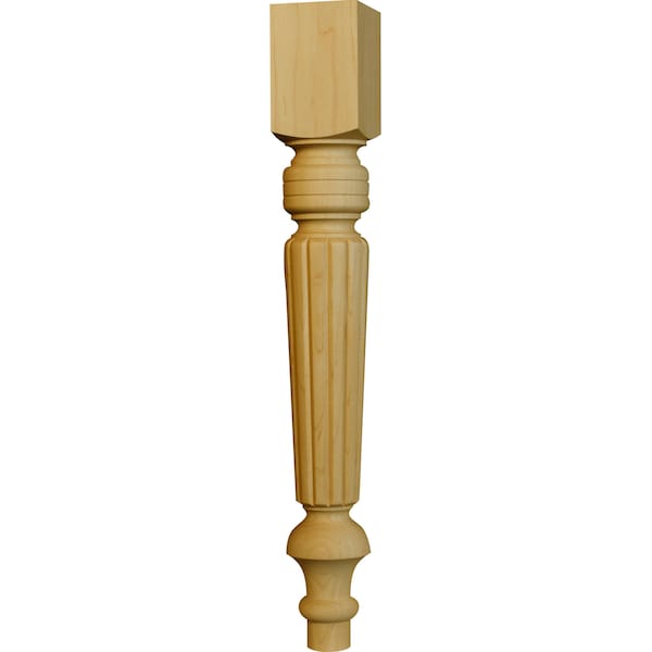 Osborne Wood Products 21 x 2 3/4 Old World End Table Leg in Knotty Pine - 1212P