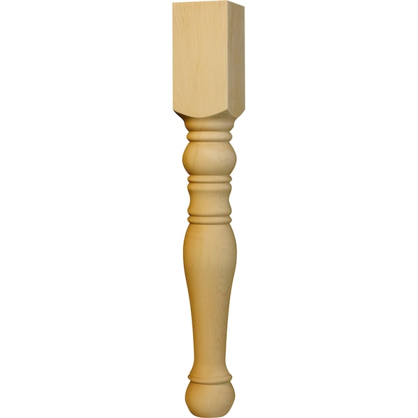 Osborne Wood Products 21 x 2 3/4 Colonial End Table Leg in Soft Maple - 1211M