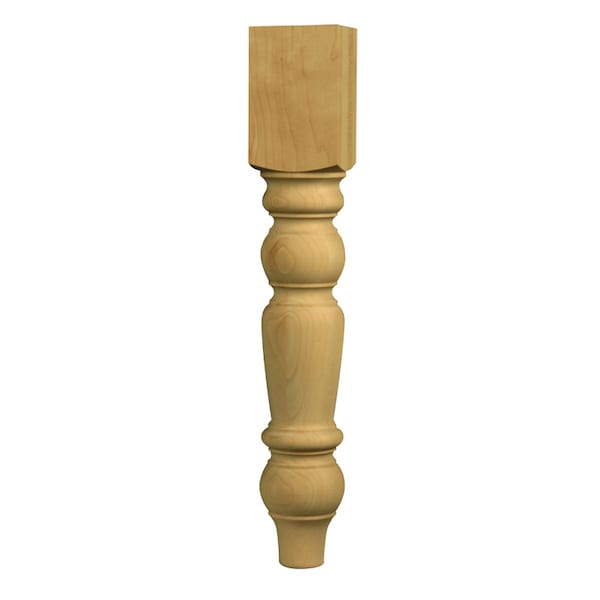 Osborne Wood Products 18 x 3 Country Bench Leg in White Oak - 1329WO