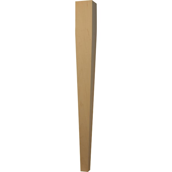 Osborne Wood Products 29 x 2 3/4 Tapered (4-sided) Dining Table Leg in Western Red Cedar - 1080WRC