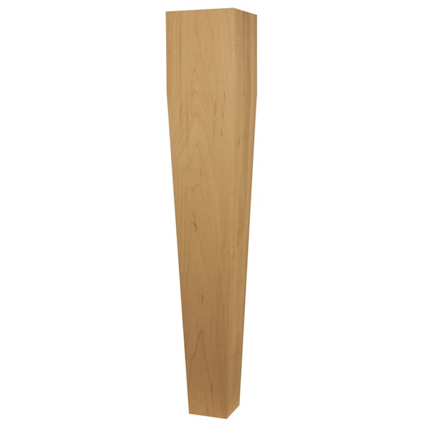Osborne Wood Products 29 x 5 4 Sided Tapered Dining Table Leg in Hard Maple - 1184HM