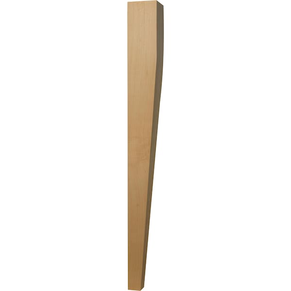 Osborne Wood Products 29 x 2 3/4 Tapered (2-sided) Dining Table Leg in Spanish Cedar - 1082SPC