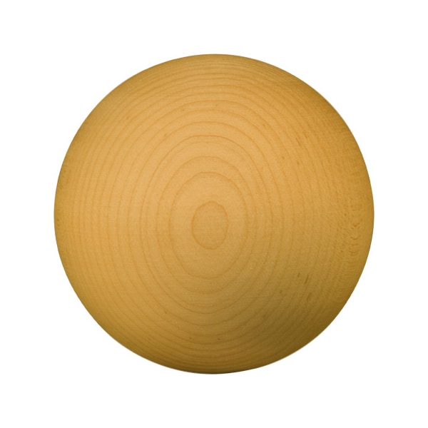 Osborne Wood Products 3 x 3 Ball Round Bun Foot in Soft Maple - 4012M