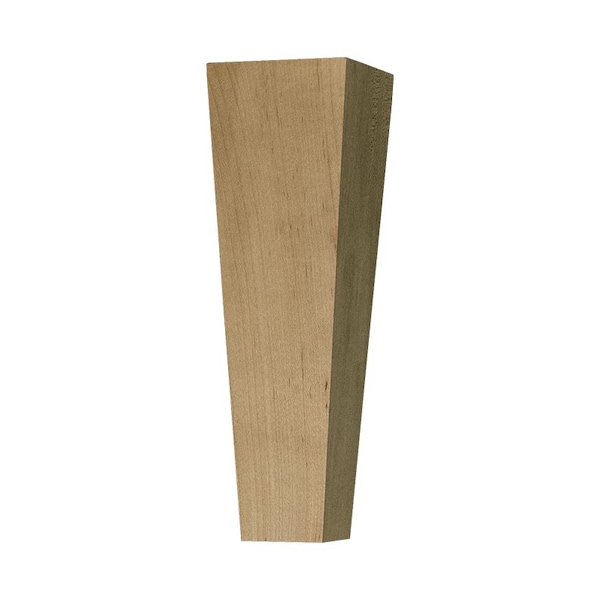 Osborne Wood Products 8 x 2 1/2 x 2 1/2 Straight Modern Sofa Foot in Hickory - 6135H