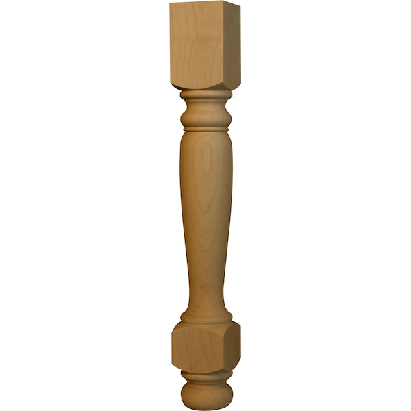 Osborne Wood Products 21 x 2 3/4 Heritage End Table Leg in Black Walnut - 1225W