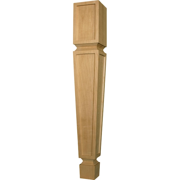 Osborne Wood Products 21 x 3 Tapered Mission End Table Leg in Knotty Pine - 1219P