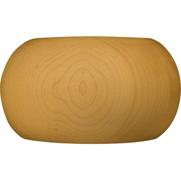 Osborne Wood Products 3 x 5 Non-Fluted Round Bun Foot in Beech - 4005BCH