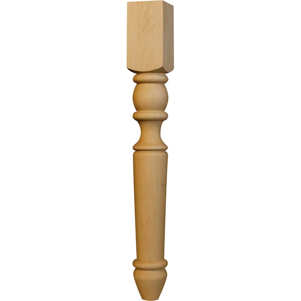 Osborne Wood Products 21 x 2 1/2 Portsmouth End Table Leg in Cherry - 1204C