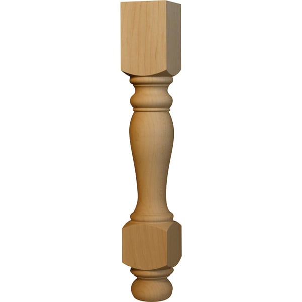 Osborne Wood Products 18 x 2 3/4 Heritage Coffee Table Leg in White Oak - 1326WO