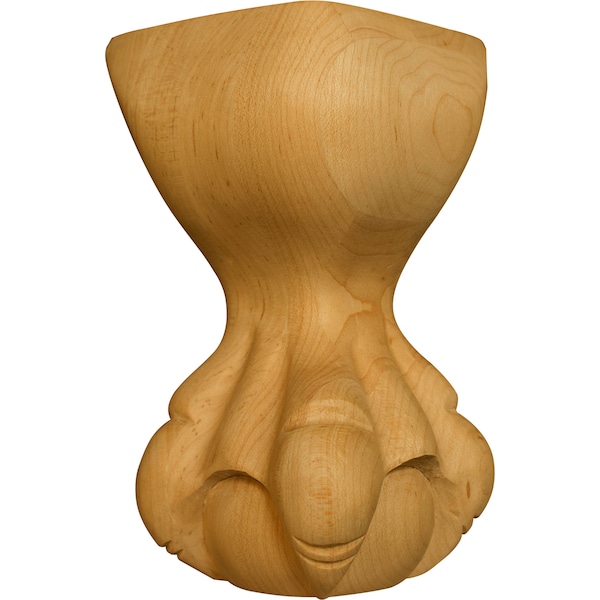 Osborne Wood Products 6 x 4 3/4 x 4 1/4 Ball & Claw Corner Foot in Cherry - 6160C