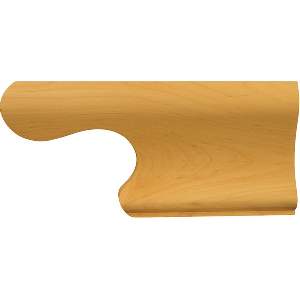 Osborne Wood Products 4 1/2 x 7 3/4 x 1 Right Colonial Ogee Foot in Alder - 4302A