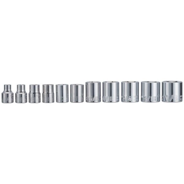 Craftsman 3/8" Drive, Sockets, 11 piezas 3/8" Drive SAE 6 Point So, 11 piezas - CMMT12042