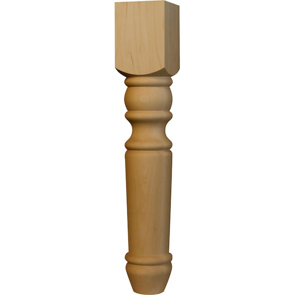 Osborne Wood Products 18 x 3 Portsmouth Coffee Table Leg in Hard Maple - 1314HM