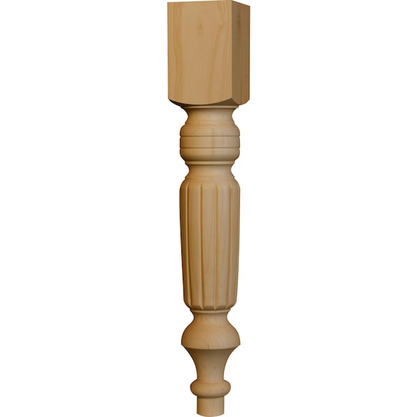 Osborne Wood Products 18 x 2 3/4 Old World Coffee Table Leg in Beech - 1312BCH