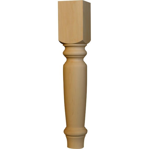 Osborne Wood Products 21 x 3 1/2 English Country End Table Leg in Beech - 1230BCH