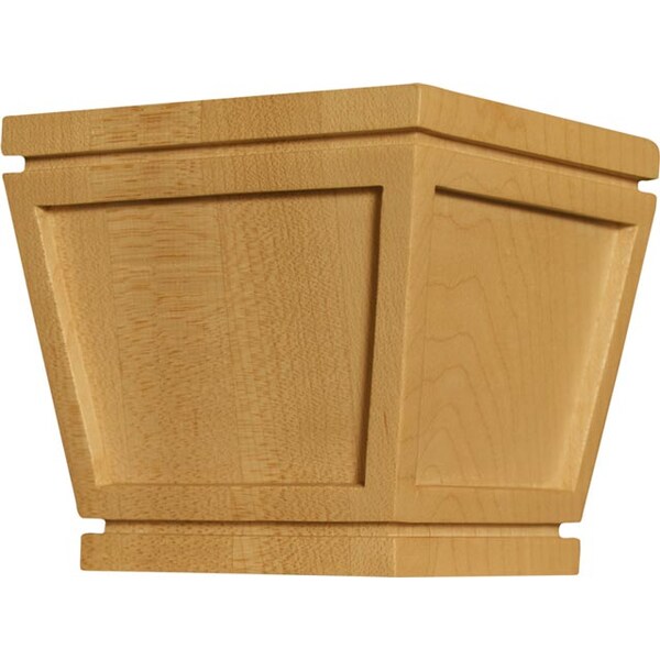 Osborne Wood Products 4 x 4 x 4 Small Tapered Mission Bunfoot in Hard Maple - 4087HM