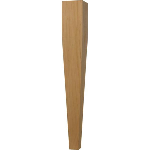 Osborne Wood Products 21 x 2 3/4 Four Sided Tapered End Table Leg in Spanish Cedar - 1280SPC