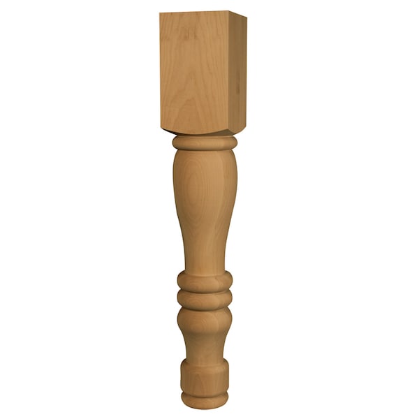 Osborne Wood Products 29 x 5 Wood Grain Cottage Dining Table Leg in Spanish Cedar - 1133SPC
