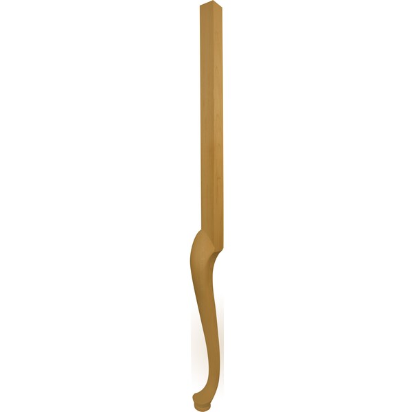 Osborne Wood Products 32 x 2 3/4 High Boy Queen Anne Foot in Soft Maple - 6500M