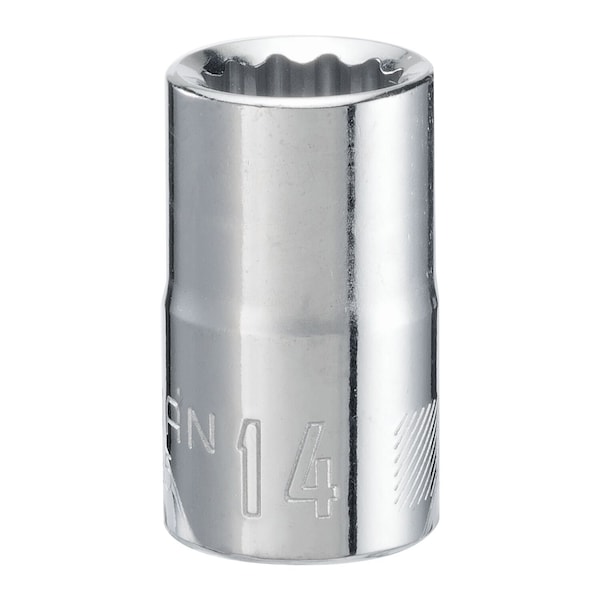"Craftsman Sockets, 1/2" Drive 14mm 12 Point Shallo - CMMT44235" se traduciría como "Dados Craftsman, 1/2" de pulgada 14mm de 12 puntos delgados - CMMT44235"
