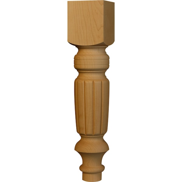 Osborne Wood Products 18 x 3 1/2 Old World Coffee Table Leg in Mahogany - 1322MH