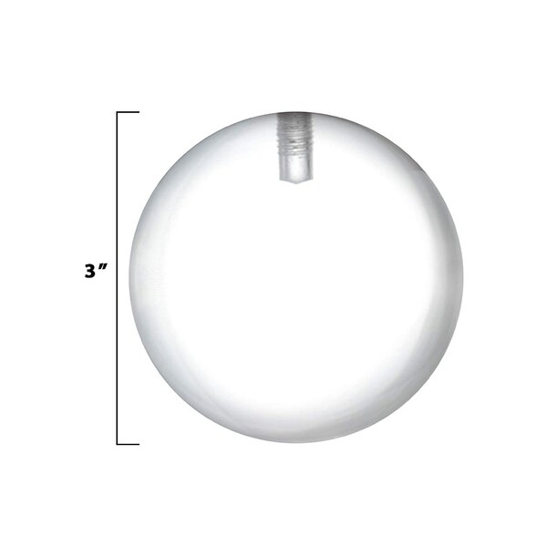 Osborne Wood Products 3x3 ~Minnehaha Acrylic 3" Round Foot in Acrylic PK - 44020ACR