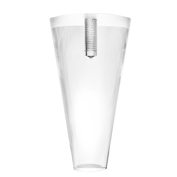 Osborne Wood Products 5 x 2 3/4 Anna Ruby Acrylic 5" Cone Foot in Acrylic - 4022ACR