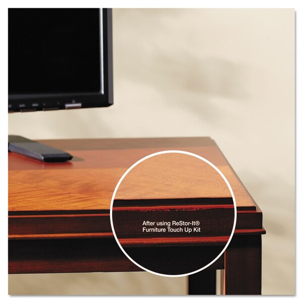 Master Caster ReStor-It Furniture Touch-Up Kit with 5 Woodgrain Markers, 3 Filler Sticks, 4.25 x 0.38 x 6.75 - 18000