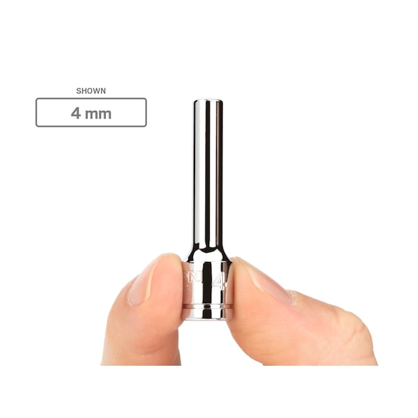 Tekton 1/4 pulgada de accionamiento x 10 mm de profundidad 6 puntos llave de vaso - SHD03110