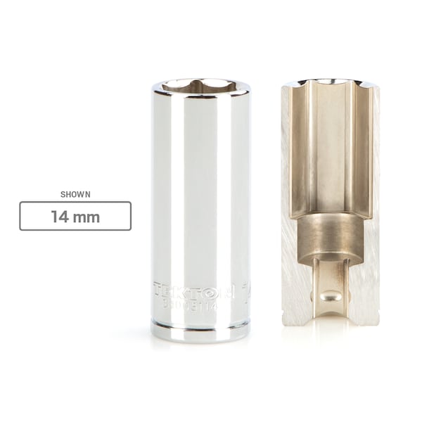 Tekton 1/4 pulgada de accionamiento x 10 mm de profundidad 6 puntos llave de vaso - SHD03110