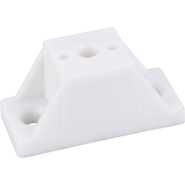 Hardware Resources White 7/8" Spacerx1-7/8" Overall Width - Holes are 1-3/8" Center to Center - 530117