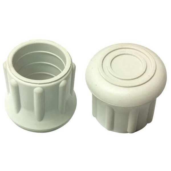 Zoro Select Protective Leg Tip, SlipOn, Rd, 31/32", PK10 - LTB 20G/W