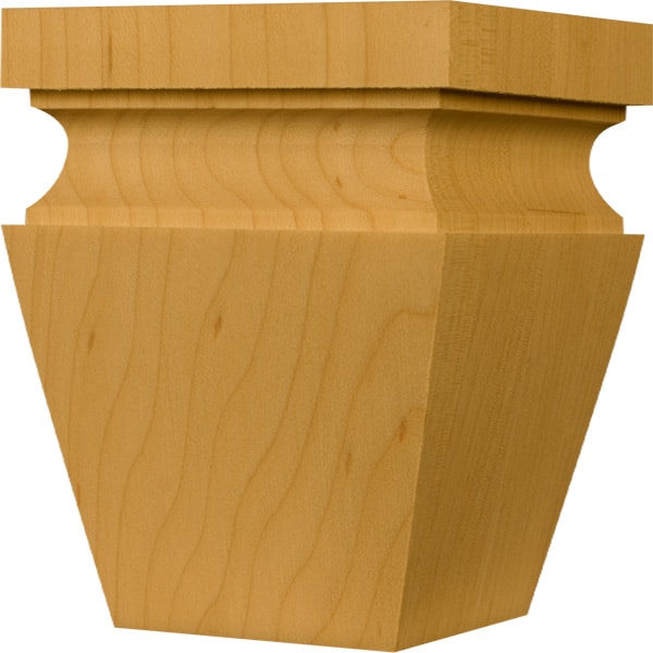 Osborne Wood Products 4 x 3 Hartford Square Tapered Foot in Cherry - 4084C