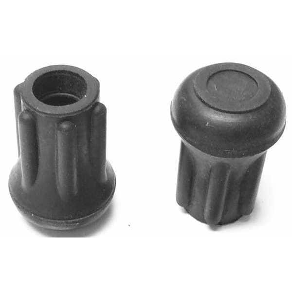 Zoro Select Protective Leg Tip, SlipOn, Rd, 33/64", PK10 - LTB 15B