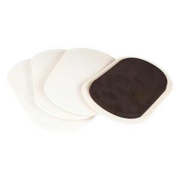 Zoro Select Furn. Glides, Self-Stick, Oval, 9-1/2", PK4 - 10G209