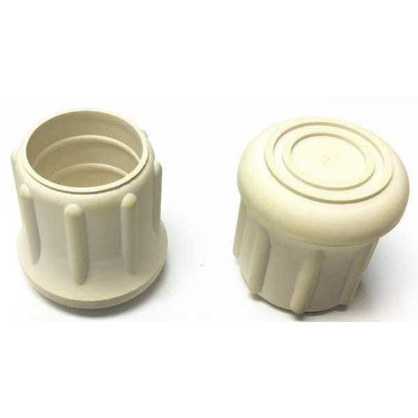 Zoro Select Protective Leg Tip, SlipOn, Rd, 1-3/32, PK10 - LTB 21W/W
