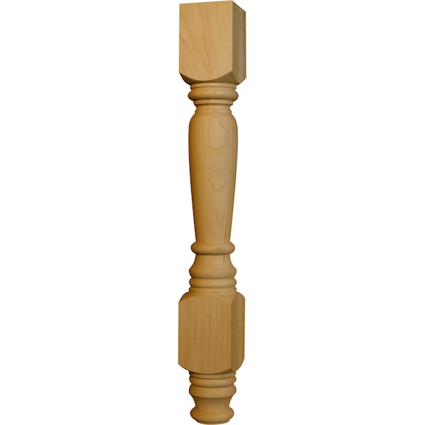 Osborne Wood Products 29 x 3 1/2 Concord Hutch Dining Table Leg in Soft Maple - 1417M