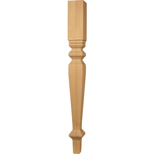 Osborne Wood Products 29 x 3 Davenport Transitional Dining Leg in Red Oak - 1191O