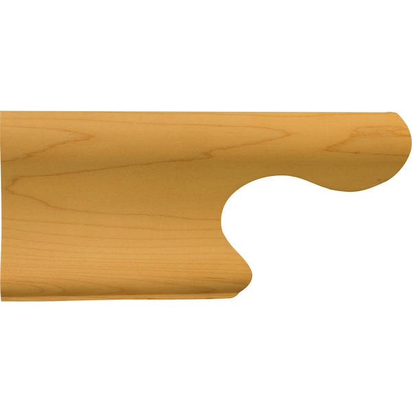 Osborne Wood Products 4 1/2 x 7 3/4 x 1 Left Colonial Ogee Foot in Alder - 4301A