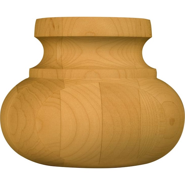 Osborne Wood Products 4 x 4 7/8 Club Round Bun Foot in Mahogany - 4220MH