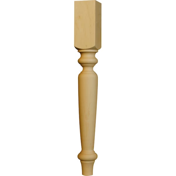 Osborne Wood Products 21 x 2 1/2 Traditional English End Table Leg in Hickory - 1210H