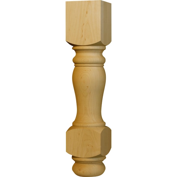 Osborne Wood Products 18 x 3 1/2 Heritage Coffee Table Leg in Black Walnut - 1336W