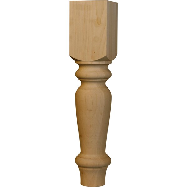 Osborne Wood Products 18 x 3 1/2 Jumbo English Country Coffee Table Leg in Beech - 1302BCH