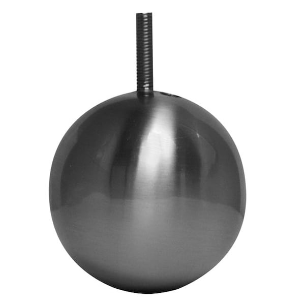 Osborne Wood Products 3 x 3 Sphere Vanity Foot in Chrome Finish - 4916CHR