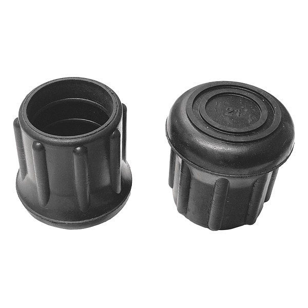 Zoro Select Protective Leg Tip, SlipOn, Rd, 1-3/32, PK10 - LTB 21B/W