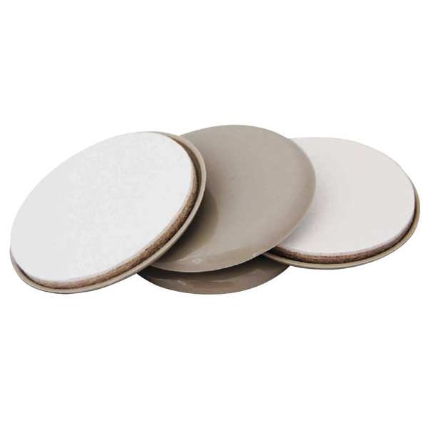Zoro Select Furn. Glide, SelfStick, Round, 1-11/16", PK4 - 10G205
