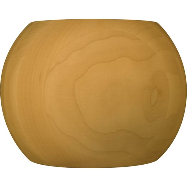 Osborne Wood Products 4 x 6 Non-Fluted Round Bun Foot in Western Red Cedar - 4260WRC