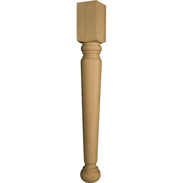 Osborne Wood Products 29 x 3 1/2 Transitional Dining Table Leg in Western Red Cedar - 99141WRC