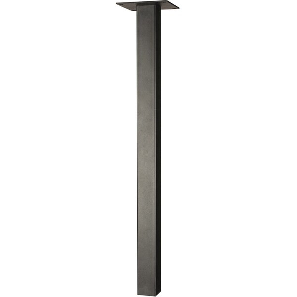 Osborne Wood Products 28 x 5 Mississippi Dining Table Leg in Flat Black Finish - 1105BL