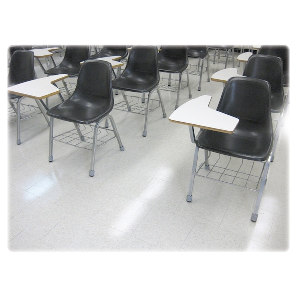 Lorell Slip-On Floor Savers, Gry Vyl, 1.5", PK8 - LLR49318
